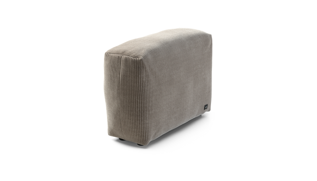 vetsak | Sofa Side Medium - Cord Velour - Platinum
