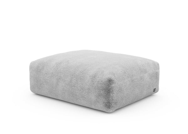 sofa seat - faux fur - grey - 105cm x 84cm