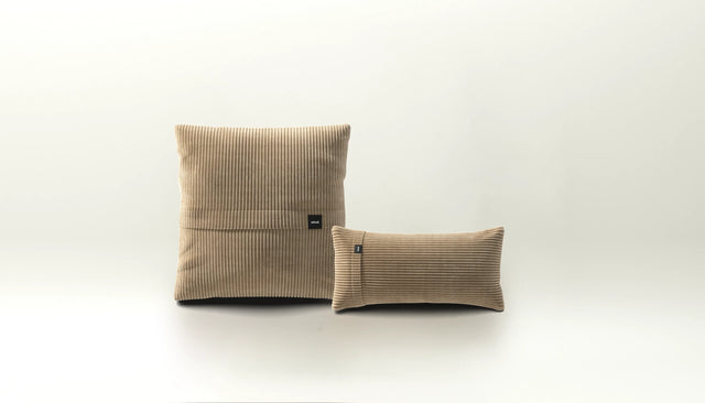 pillow set 1 - cord velour - sand