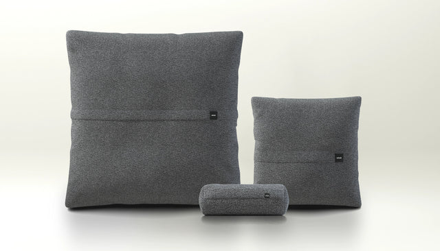 pillow set 2 - loop loop - anthracite