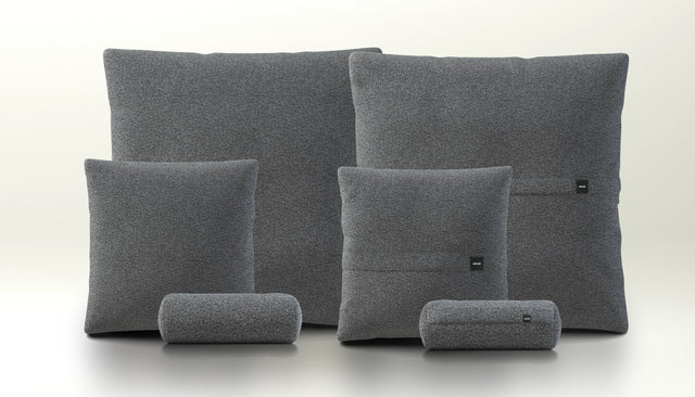 pillow set 3 - loop loop - anthracite