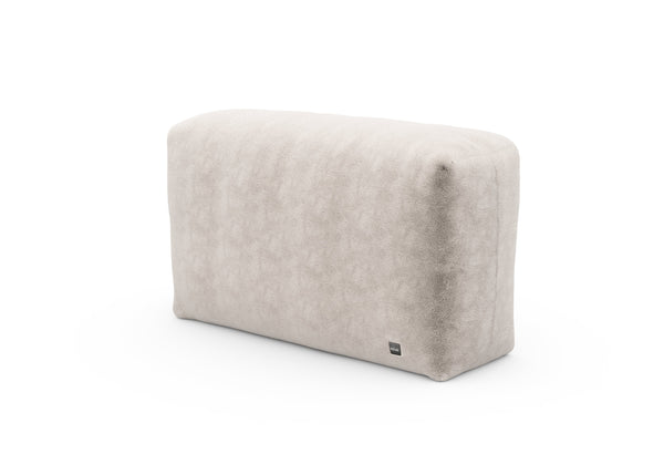 sofa side - faux fur - beige - 105cm x 31cm