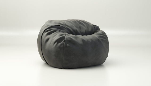vetsak | Zitzak Medium - leather - dark grey