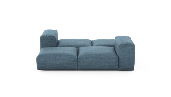 Preset double lounger - pique - dark blue - 199cm x 168cm