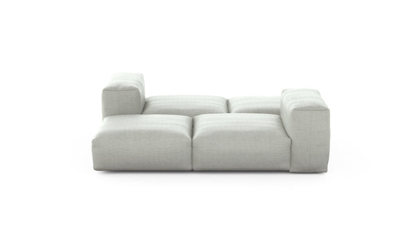 Preset double lounger - pique - light grey - 199cm x 168cm