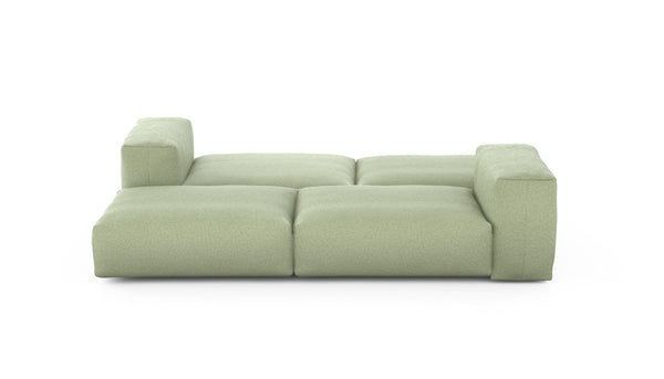 Preset double lounger - linen - olive - 241cm x 168cm