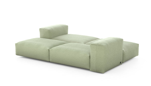 Preset double lounger - linen - olive - 241cm x 168cm