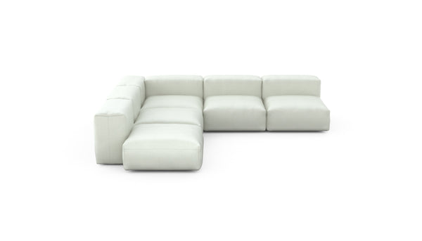 Preset five module corner sofa - herringbone - creme - 283cm x 283cm