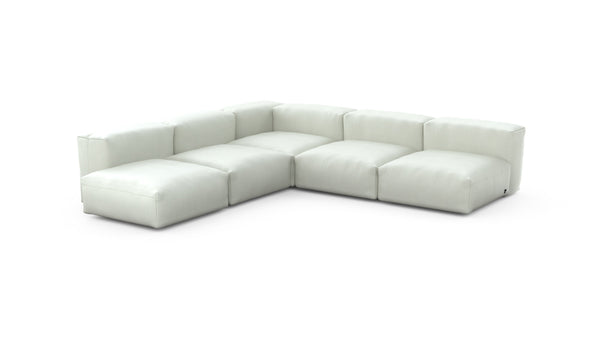Preset five module corner sofa - herringbone - creme - 283cm x 283cm