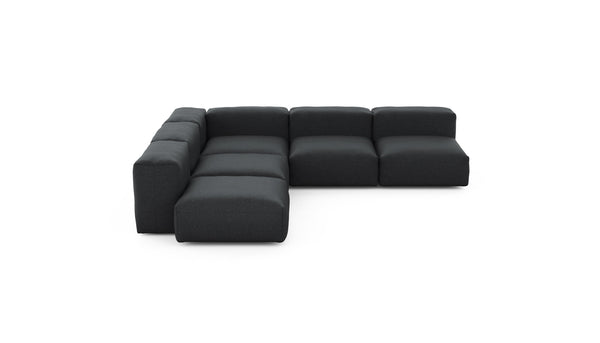 Preset five module corner sofa - linen - anthracite - 283cm x 283cm