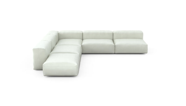 Preset five module corner sofa - herringbone - creme - 325cm x 325cm