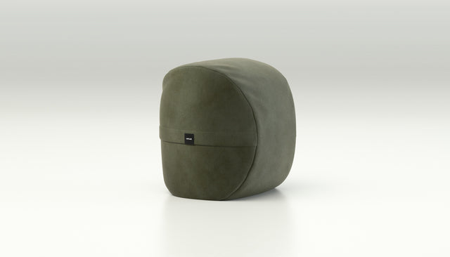 vetsak | Footsak - leather - olive