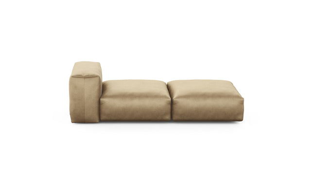 Preset lounger - velvet - caramel - 199cm x 84cm