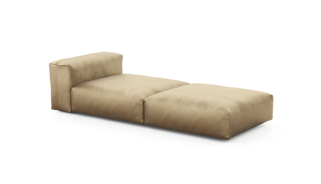 Preset lounger - velvet - caramel - 241cm x 105cm