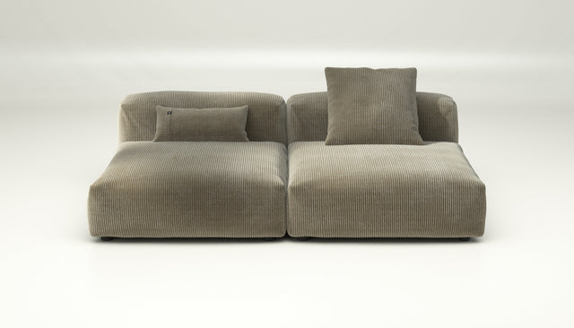 vetsak | Sofa Set 01 Large - cord velour - khaki | Modulaire Sofa | 3.5 Zits