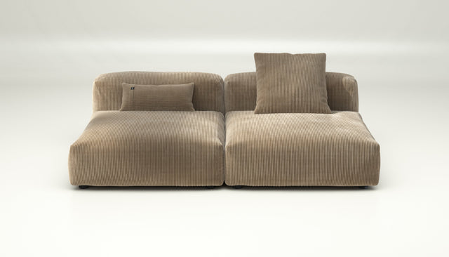 vetsak | Sofa Set 01 Large - cord velour - sand | Modulaire Sofa | 3.5 Zits