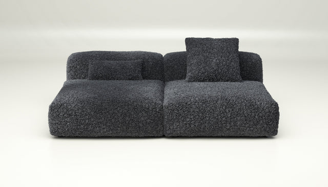 vetsak | Sofa Set 01 Large - doodle - dark grey | Modulaire Sofa | 3.5 Zits