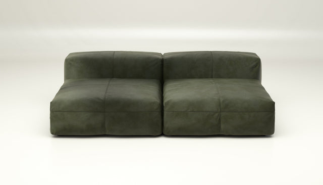 vetsak | Sofa Set 01 Large - leather - olive | Modulaire Sofa | 3.5 Zits