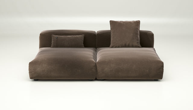 vetsak | Sofa Set 01 Large - suave - espresso | Modulaire Sofa | 3.5 Zits