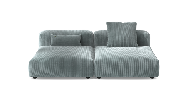 vetsak | Sofa Set 01 Large - Cord Velour - Mint | Modulaire Sofa | 3.5 Zits