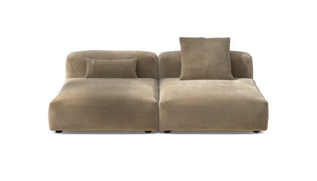 vetsak | Sofa Set 01 Large - Cord Velour - Sand | Modulaire Sofa | 3.5 Zits