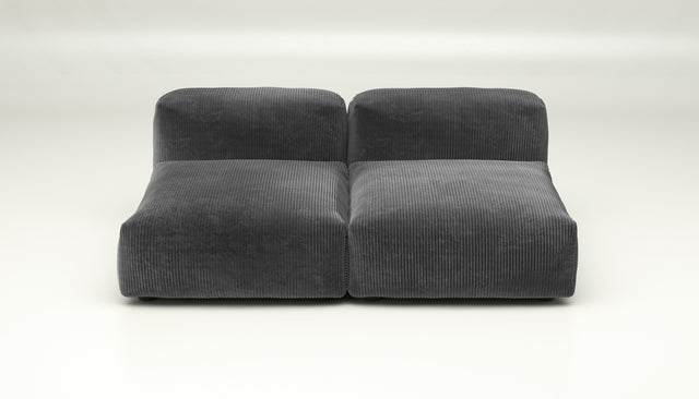 vetsak | Sofa Set 01 Medium - cord velour - dark grey | Modulaire Sofa | 2.5 Zits