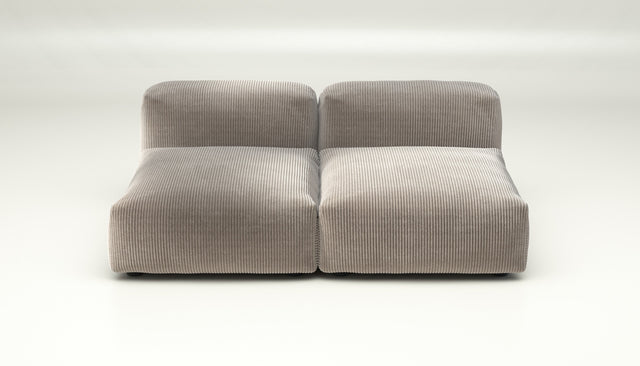 vetsak | Sofa Set 01 Medium - cord velour - platinum | Modulaire Sofa | 2.5 Zits