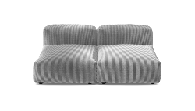 vetsak | Sofa Set 01 Medium - Cord Velour - Light Grey | Modulaire Sofa | 2.5 Zits