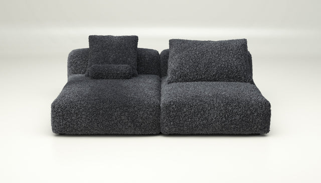 vetsak | Sofa Set 01 XLarge - doodle - dark grey | Modulaire Sofa | 3.5 Zits