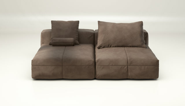 vetsak | Sofa Set 01 XLarge - leather - cacao | Modulaire Sofa | 3.5 Zits