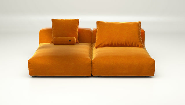 vetsak | Sofa Set 01 XLarge - suave - orange blaze | Modulaire Sofa | 3.5 Zits