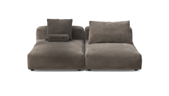 vetsak | Sofa Set 01 XLarge - Cord Velour - Mocha | Modulaire Sofa | 3.5 Zits