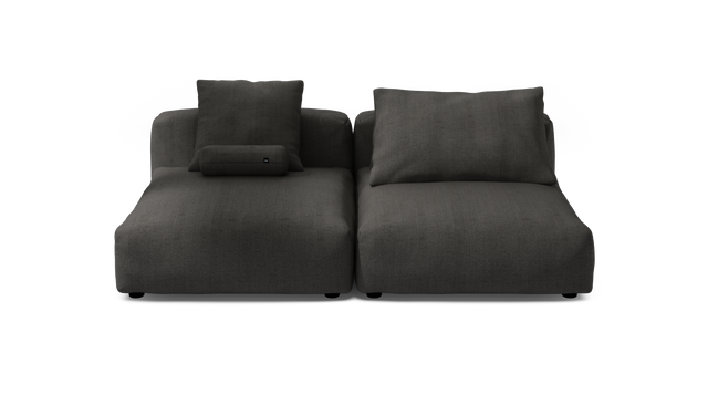 vetsak | Sofa Set 01 XLarge - Herringbone - Dark Grey | Modular Sofa | 3.5 Seater