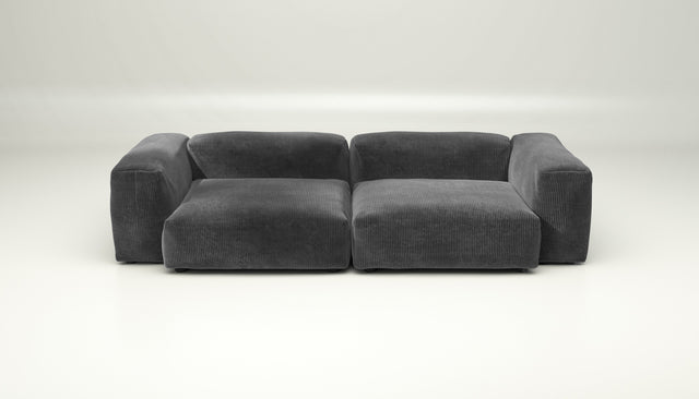 vetsak | Sofa Set 02 Large - cord velour - dark grey | Modulaire Sofa | 3.5 Zits | Big Sofa