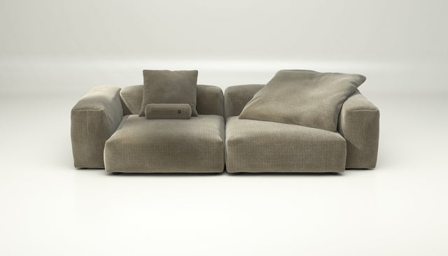 vetsak | Sofa Set 02 Large - cord velour - khaki | Modulaire Sofa | 3.5 Zits | Big Sofa