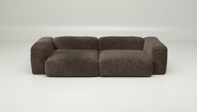 vetsak | Sofa Set 02 Large - doodle - cacao | Modulaire Sofa | 3.5 Zits | Big Sofa