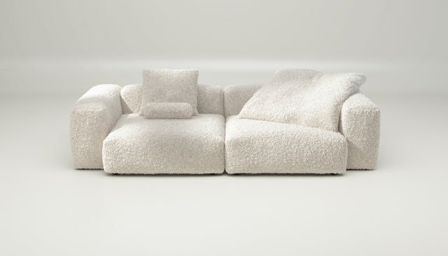 vetsak | Sofa Set 02 Large - doodle - creme | Modulaire Sofa | 3.5 Zits | Big Sofa