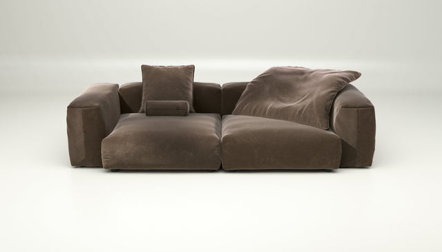 vetsak | Sofa Set 02 Large - suave - espresso | Modular Sofa | 3.5 Seater | Big Sofa