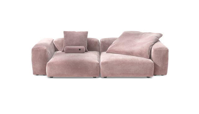 vetsak | Sofa Set 02 Large - Cord Velour - Blossom | Modulaire Sofa | 3.5 Zits | Big Sofa