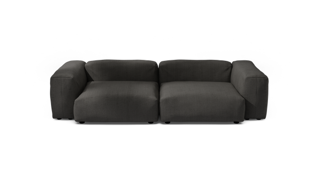 vetsak | Sofa Set 02 Large - Herringbone - Dark Grey | Modular Sofa | 3.5 Seater | Big Sofa