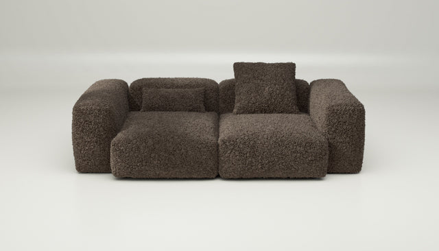 vetsak | Sofa Set 02 Medium - doodle - cacao | Modulaire Sofa | 2.5 Zits | Big Sofa