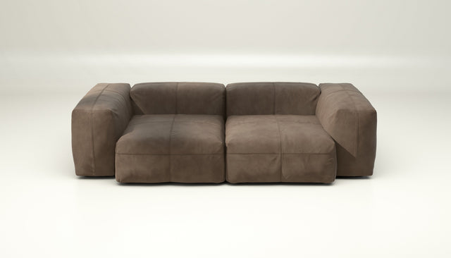 vetsak | Sofa Set 02 Medium - leather - cacao | Modulaire Sofa | 2.5 Zits | Big Sofa