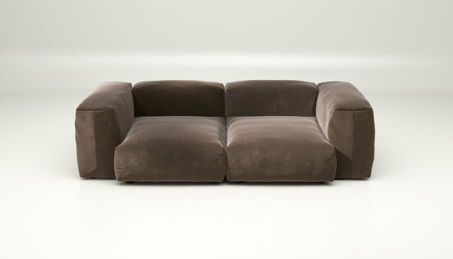 vetsak | Sofa Set 02 Medium - suave - espresso | Modular Sofa | 2.5 Seater | Big Sofa
