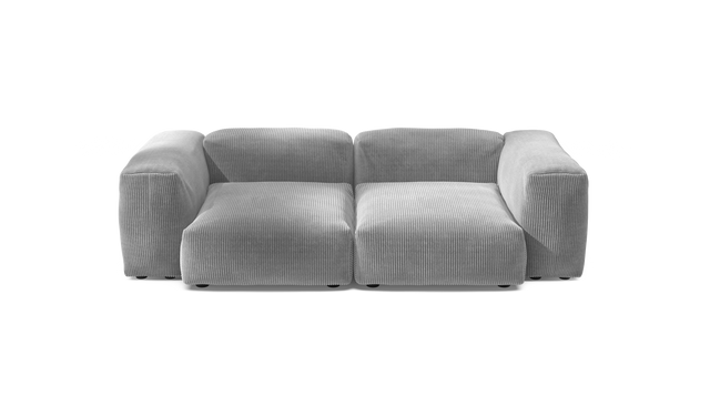 vetsak | Sofa Set 02 Medium - Cord Velour - Light Grey | Modulaire Sofa | 2.5 Zits | Big Sofa