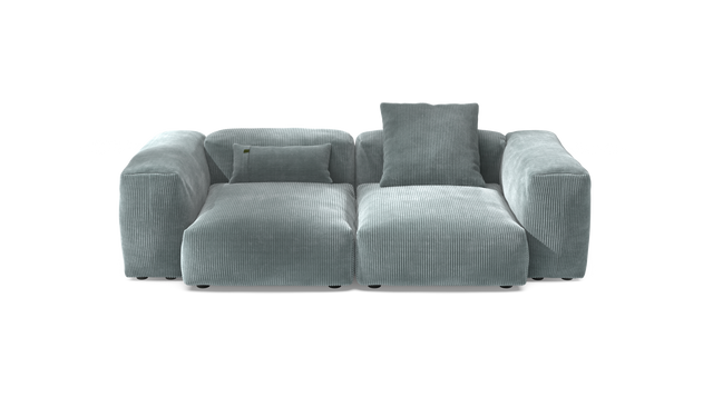 vetsak | Sofa Set 02 Medium - Cord Velour - Mint | Modulaire Sofa | 2.5 Zits | Big Sofa