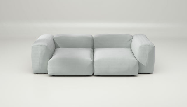 vetsak | Sofa Set 02 Medium - Pique - Light Grey | Modular Sofa | 2.5 Seater | Big Sofa