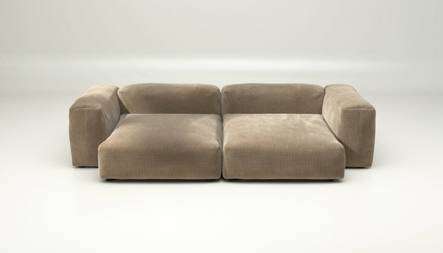 vetsak | Sofa Set 02 XLarge - cord velour - sand | Modulaire Sofa | 3.5 Zits | Big Sofa