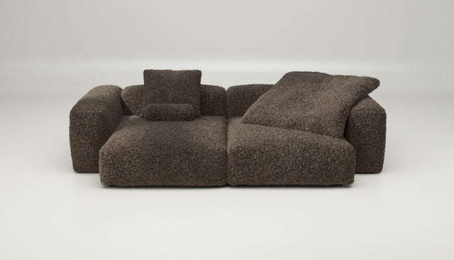 vetsak | Sofa Set 02 XLarge - doodle - cacao | Modulaire Sofa | 3.5 Zits | Big Sofa