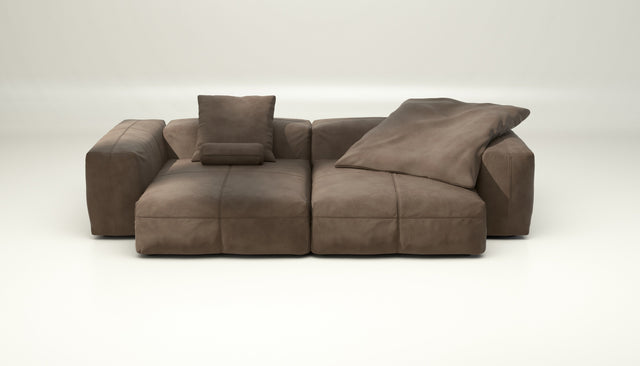 vetsak | Sofa Set 02 XLarge - leather - cacao | Modulaire Sofa | 3.5 Zits | Big Sofa