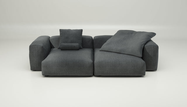 vetsak | Sofa Set 02 XLarge - pique - dark grey | Modulaire Sofa | 3.5 Zits | Big Sofa
